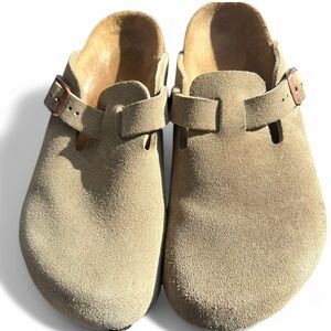Kids Tan Suede Shoes